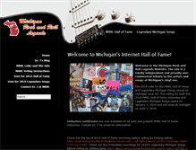 Tablet Screenshot of michiganrockandrolllegends.com